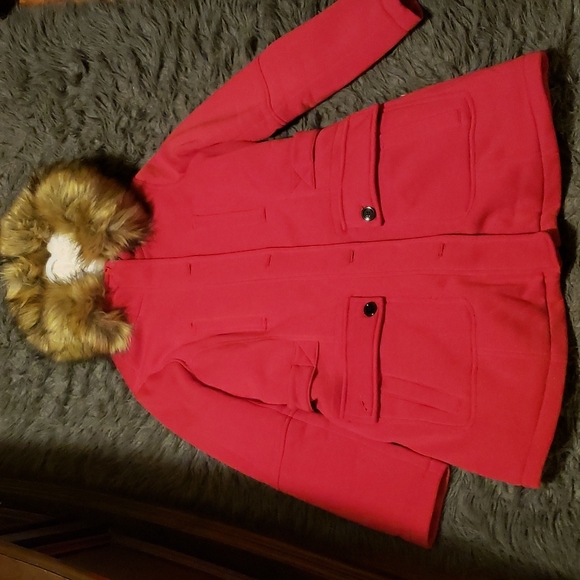 Faux Fur Hooded Fleece Coat - Picture 5 of 7